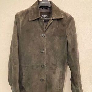 Bernardo Women's Olive Suede Jacket